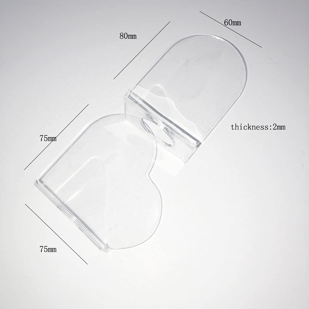 1 Pack Transparent Acrylic Nail Art Hand-held Palette Nail DIY Art Design Paint Color Mixing Manicure Tool, Heart Shaped