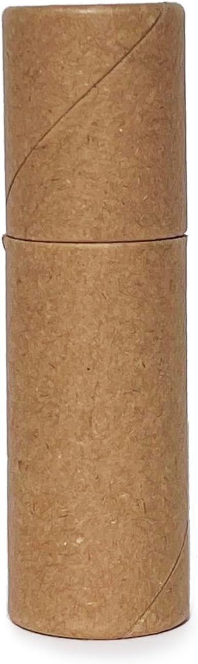 Push-Up Paperboard Lip Balm Tubes, Biodegradable Kraft Paper Lipstick Tube, Cardboard 0.5 Oz. (15 ml) Empty Container, Solid Perfume Tube, Sample Cosmetic Container, DIY Chapstick, Lipstick (300)