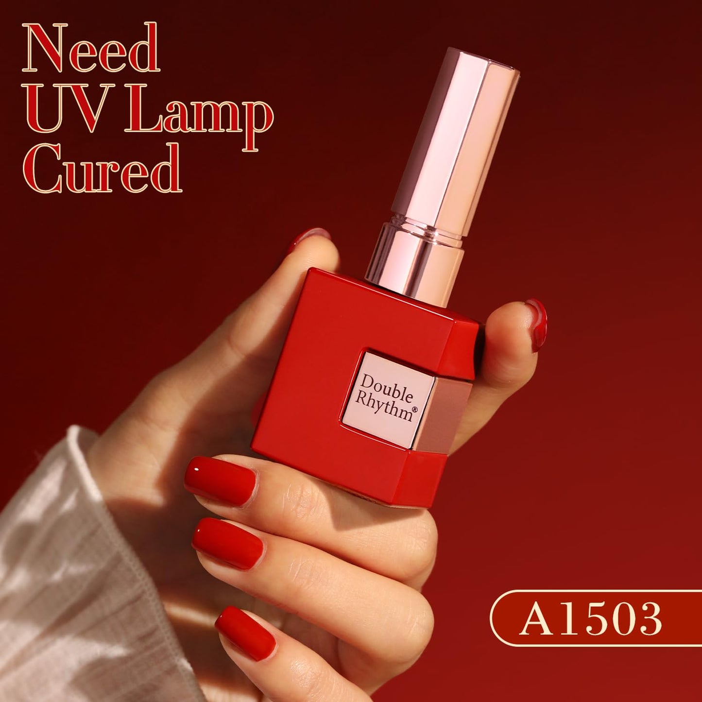 Double Rhythm 6 Pcs 15 ML Gel Polish Set Same Color Same Bottle Soak Off Gel Polish Kit Nail Art Manicure Salon DIY at Home for Women (Glitter Burgundy Dark Cherry Red Maroon-T6-7)