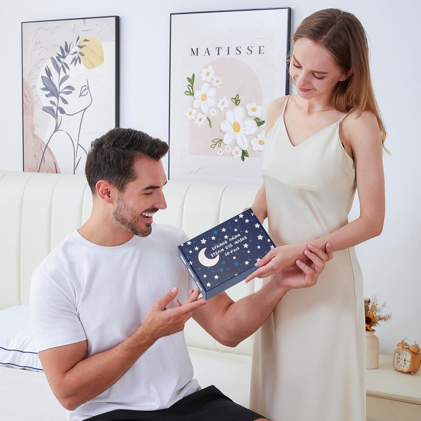 20 Packs Men's Steam Eye Mask for Dry Eyes, Spa Warm Eye Mask, Heated Sleep Mask for Dark Circles, Puffy Eyes, Plane Travel Essentials, Sleep gift set for Men|Teacher|Dad|Boyfriend|Family(Unscented)