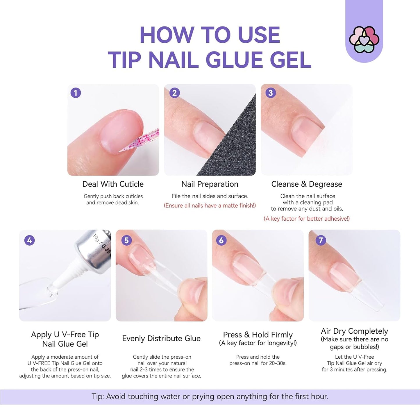 SAVILAND 10g Semi Solid Nail Glue Gel with 10ml Quick Remover for Press On Nails Tips No U V Lamp Needed 30-Day Long-Lasting Fast Removal No Curing Home Professional Nail Art Tools SSProTip X