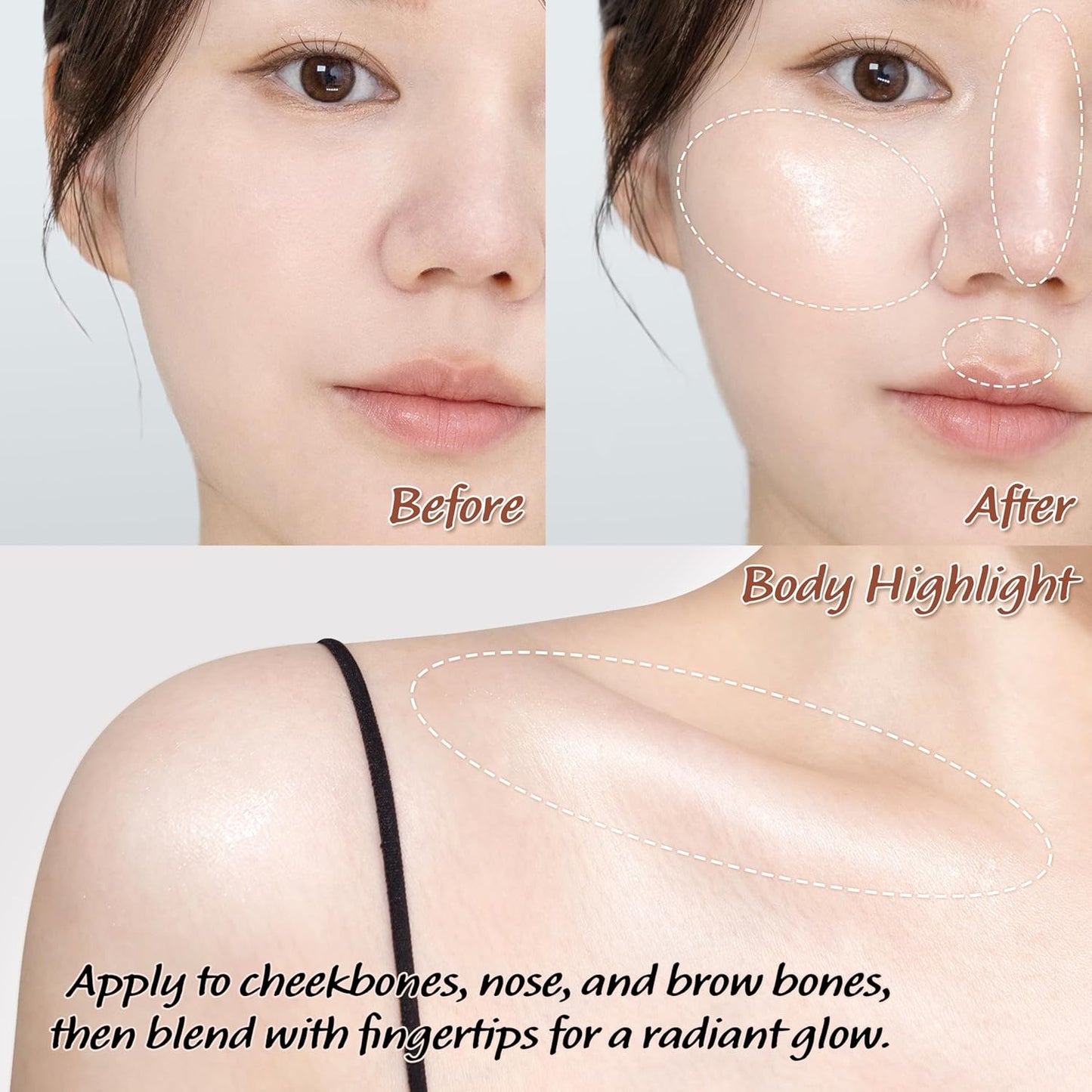 Touch in Sol In My Heart Stick (Moonlight Beam) – Cream Highlighter Stick for Eyes, Lips & Cheeks – Korean Makeup Glow Stick – Long Lasting, Multi-Use Highlight for Natural Radiance, K beauty, 0.12 Oz