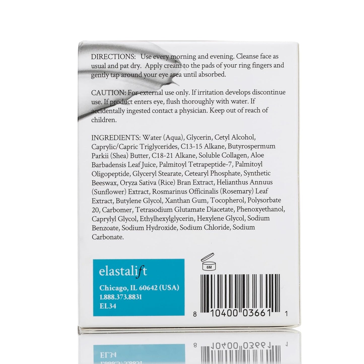 Elastalift Dark Circle Under Eye Treatment Cream | Brightening & Firming Collagen Cream W/Peptides + Vitamin E Moisturizer Eye Cream For Dark Circles & Puffy Eyes | Skin Care Face Cream, 1 Fl Oz