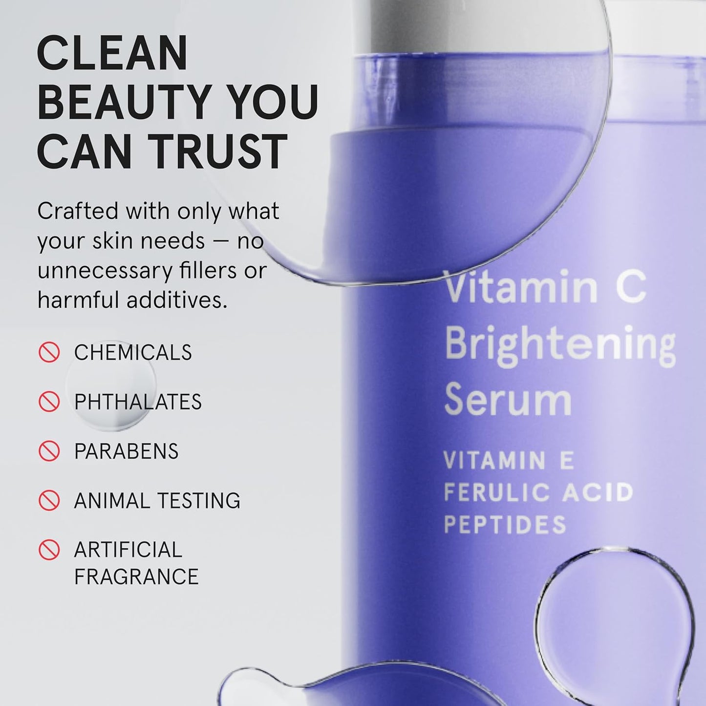 iRestore Vitamin C Brightening Serum – Anti Aging Face Serum with 15% Ascorbic Acid, Vitamin E, Ferulic Acid, Peptide Complex & Hyaluronic Acid (Pack of 1)