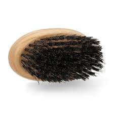 Cella Milano, Beard & Mustache Brush – Handmade in Italy with Boar & Nylon Bristles – Grooming Brush for Men’s Facial Hair, Tames & Softens Beard, Anti-Static Wood Handle