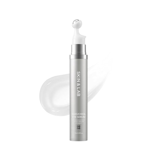 [SKIN&LAB] Bakuchiol Eye Serum with Caffeine, Roll-on Korean Under Eye Serum, Anti-Aging Wrinkle Care for Fine Lines, vegan, cruelty-free (0.5 Fl Oz)