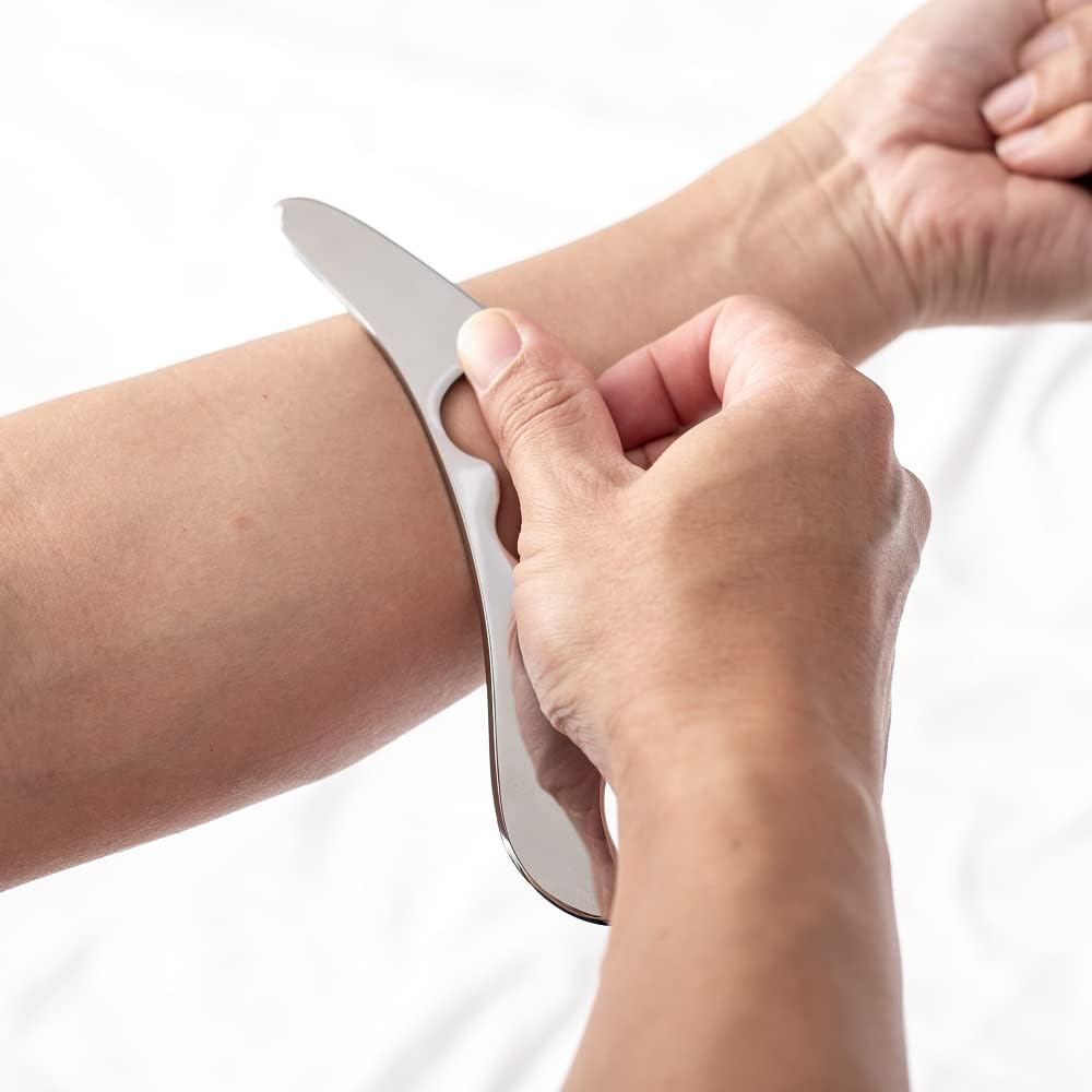 Feelfree Stainless Steel Guasha Scraping Massage Tool for Soft Tissue, Physical Therapy Stuff Used for Back, Legs, Arms, Neck, Shoulder (Bird Shape)