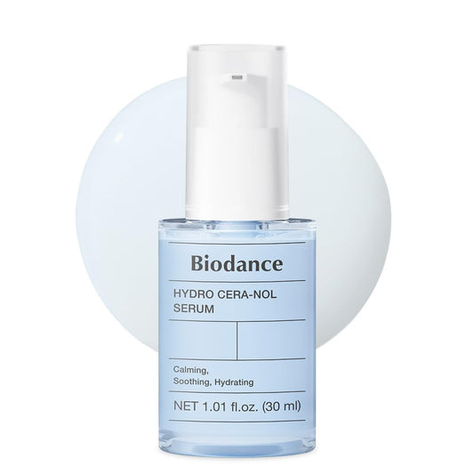 BIODANCE Hydro Cera-Nol Serum, Hydrating, Quick Soothing Effect, Redness Reducing, Hydration Boost Serum for Sensitive Skin, Korean Skincare | 1.01 fl.oz x 1 ea