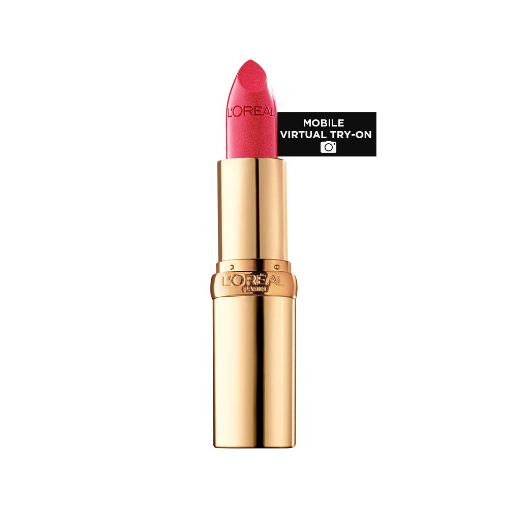 L'Oreal Paris Colour Riche Original Creamy, Hydrating Satin Lipstick with Argan Oil and Vitamin E, Fresh as a Rose, 1 Count