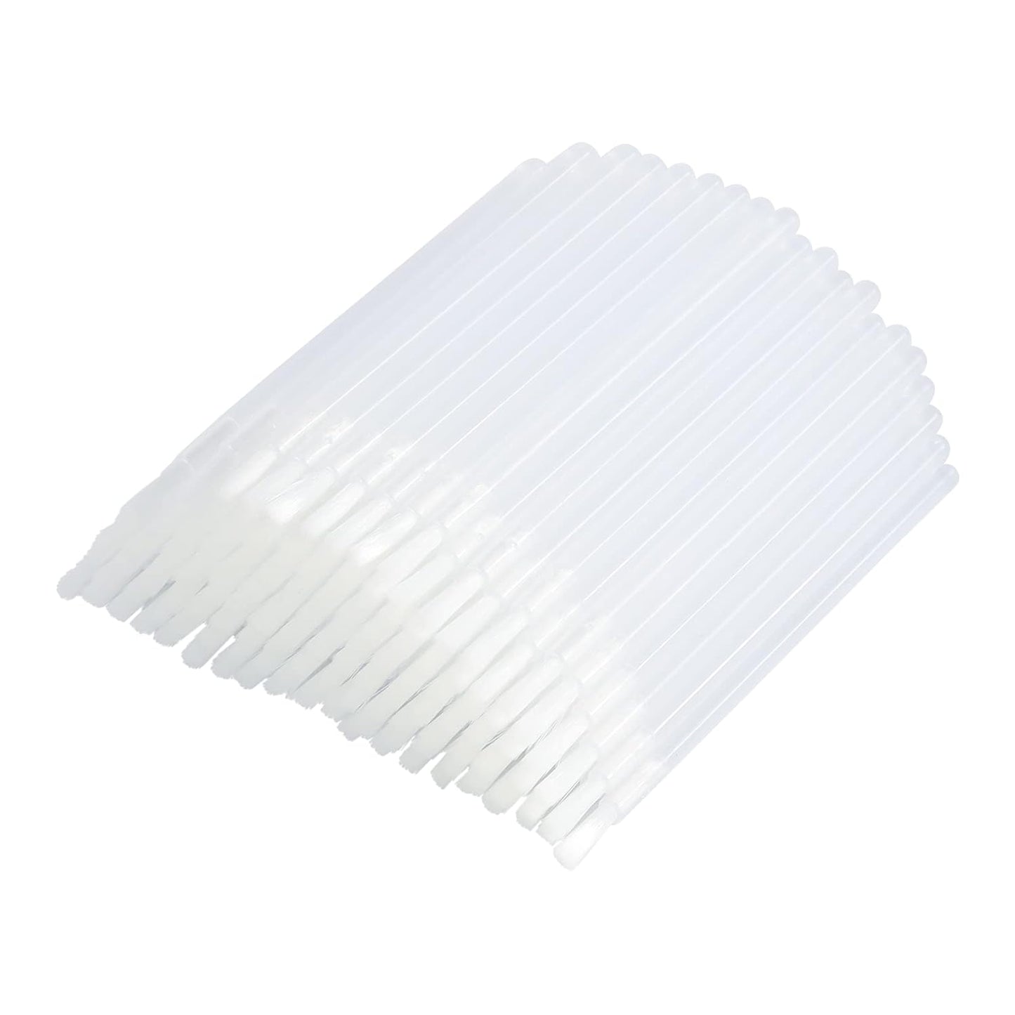 G2PLUS 100Pcs Lip Brush, Transparent Lip Gloss Wands, Nylon Lipstick Gloss Applicator, Disposable Nail Brushes for Makeup, PYO Cookie Paint, Nail Art, Painting, Detail Brush