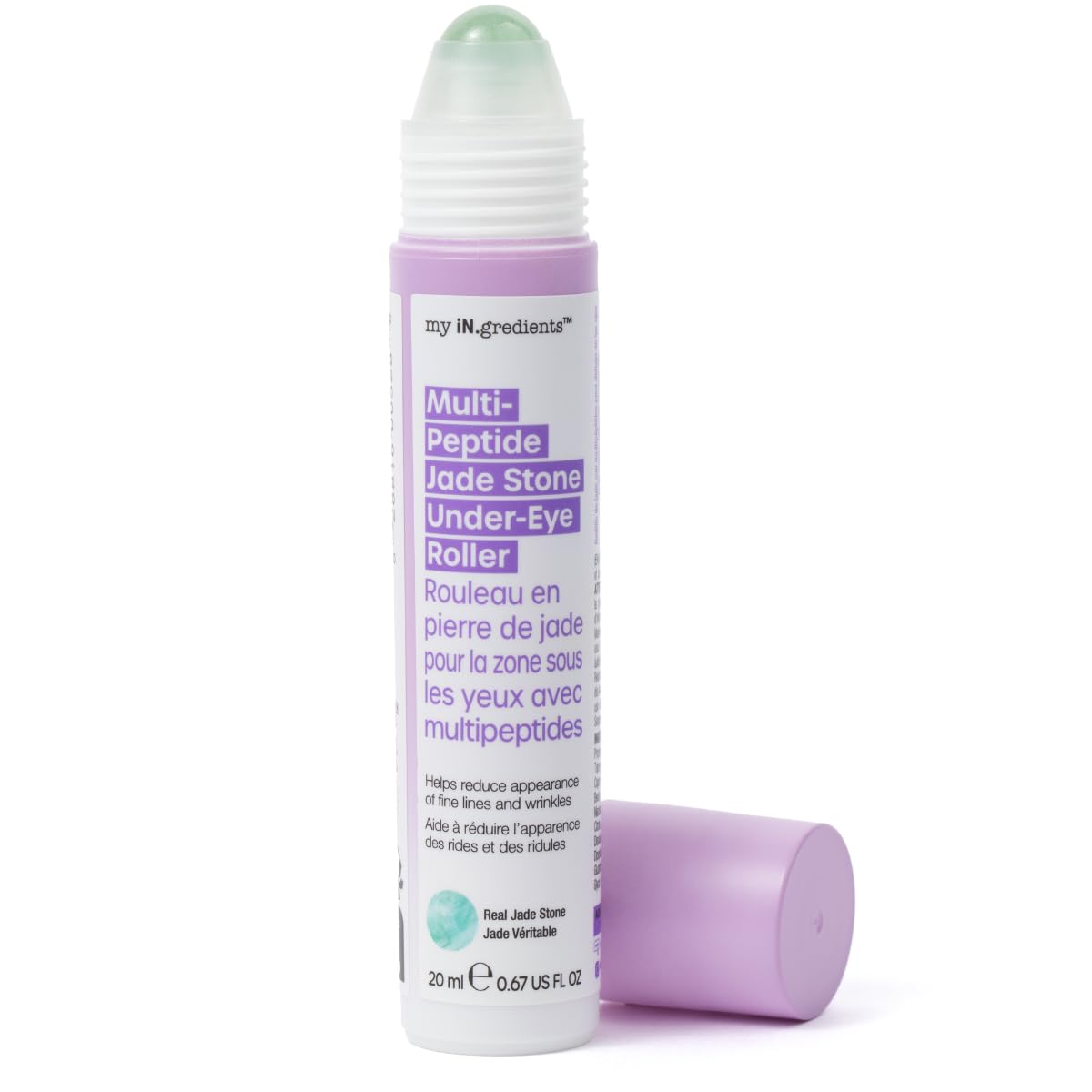 masque BAR My Ingredients Hydrating Under Eye Serum with 360° Jade Stone Roller (Multi-Peptide)