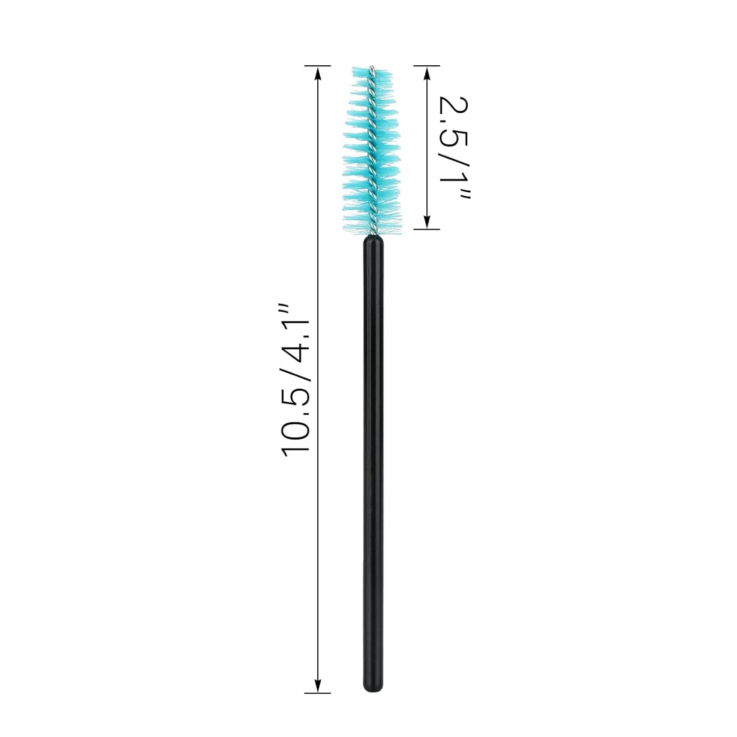 G2PLUS 100PCS Disposable Eyelash Brushes, Adjustable Mascara Wands Makeup Applicator, Lash Spoolies Brushes for Eyelash Extensions and Eyebrows (Blue)