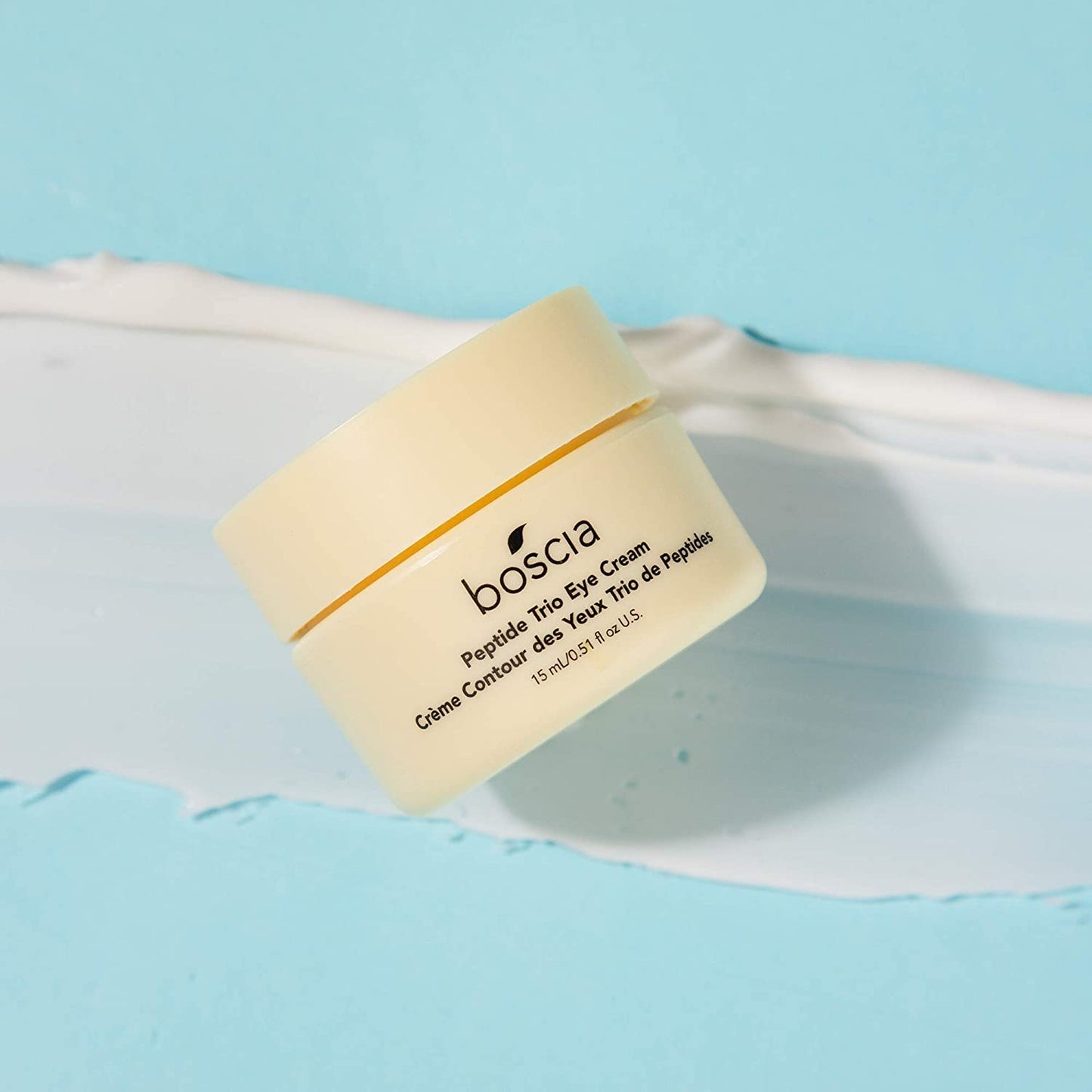 boscia Peptide Trio Eye Cream - Vegan, Cruelty-Free, Natural Skin Care - Age-Defying Eye Cream with Peptide Blend and Organic Botanical Oils - With Hyaluronic Acid - For All Skin Types - 0.51 Fl Oz