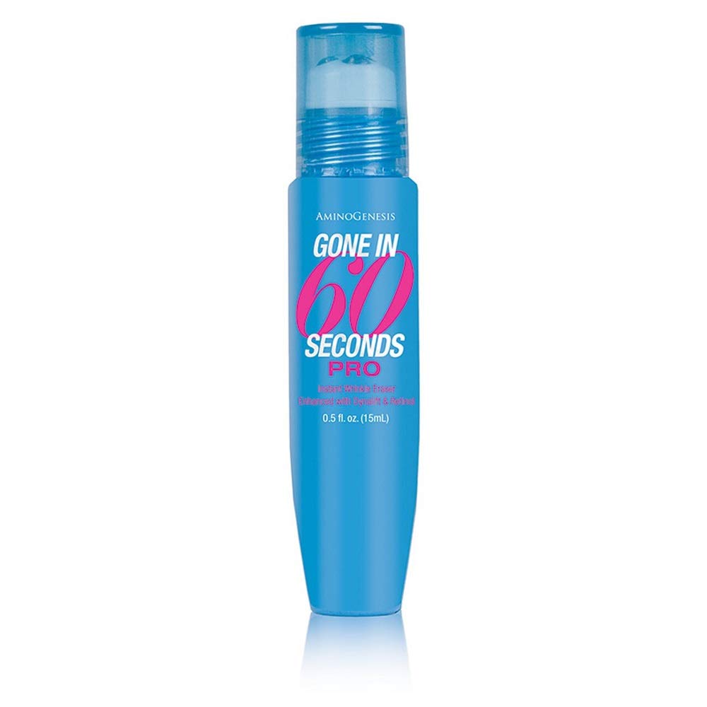 Gone In Sixty Seconds Pro Instant Temporary Wrinkle Eraser .5 oz, Instant Face Lift Cream Tighten Firm Smooth Under Eye Bags Puffiness Wrinkles