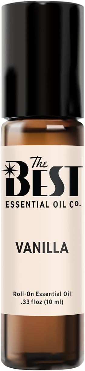 The Best Vanilla Essential Oil Roll-On- Premium Grade- Pre-Diluted in Coconut Oil- Ready to Use- 10 ml (.33 fl oz)
