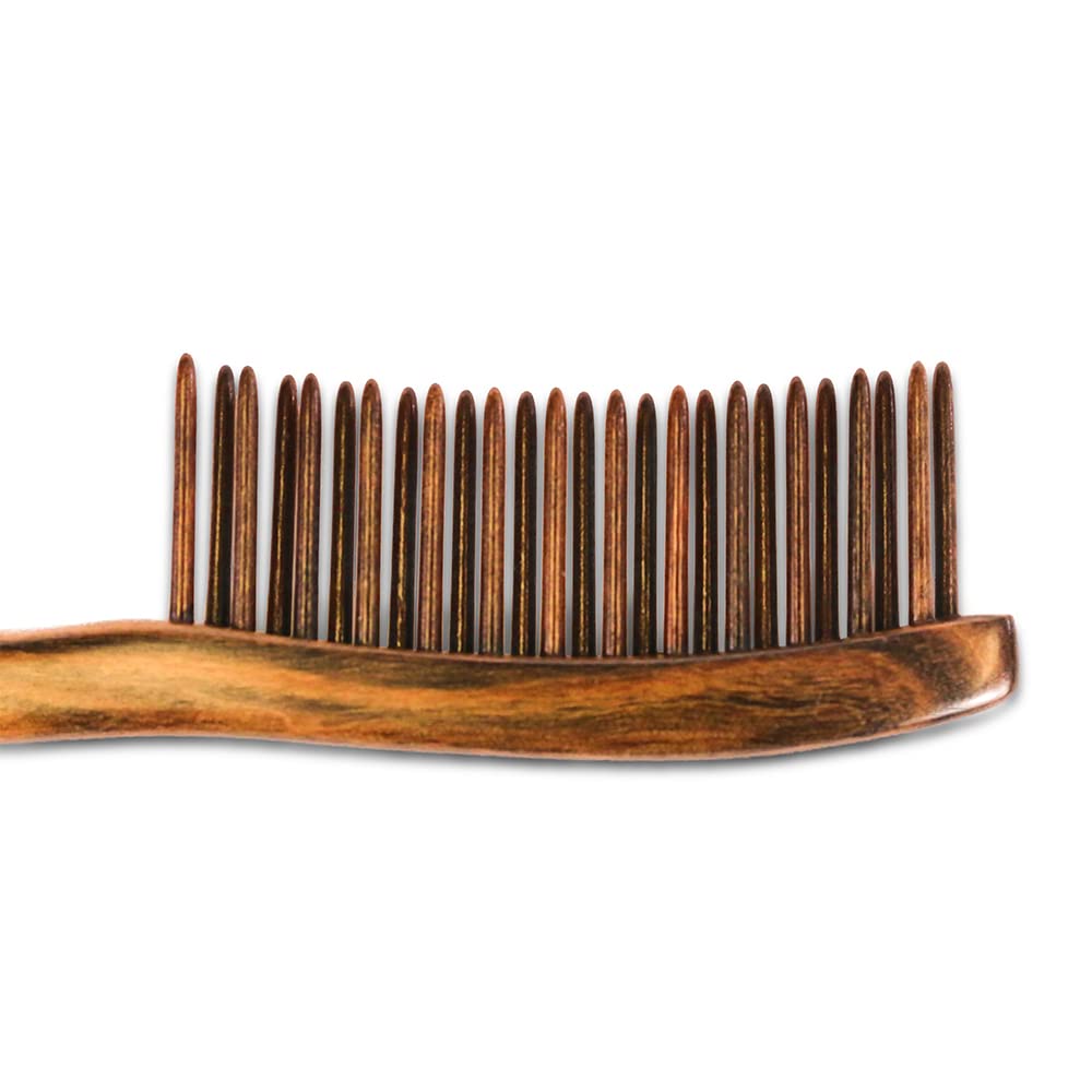 Wooden Hair Comb Wide-tooth Inserted Teeth for Women Curly Hair (CQCGB0302)