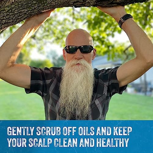 Mountaineer Brand Bald Head Shampoo for Men | All Natural Moisturizing/Hydrating Shaving Soap and Face Cleanser | For Daily Head/Scalp Care and Wash | Cleanse | Refreshing Natural Scent 4oz