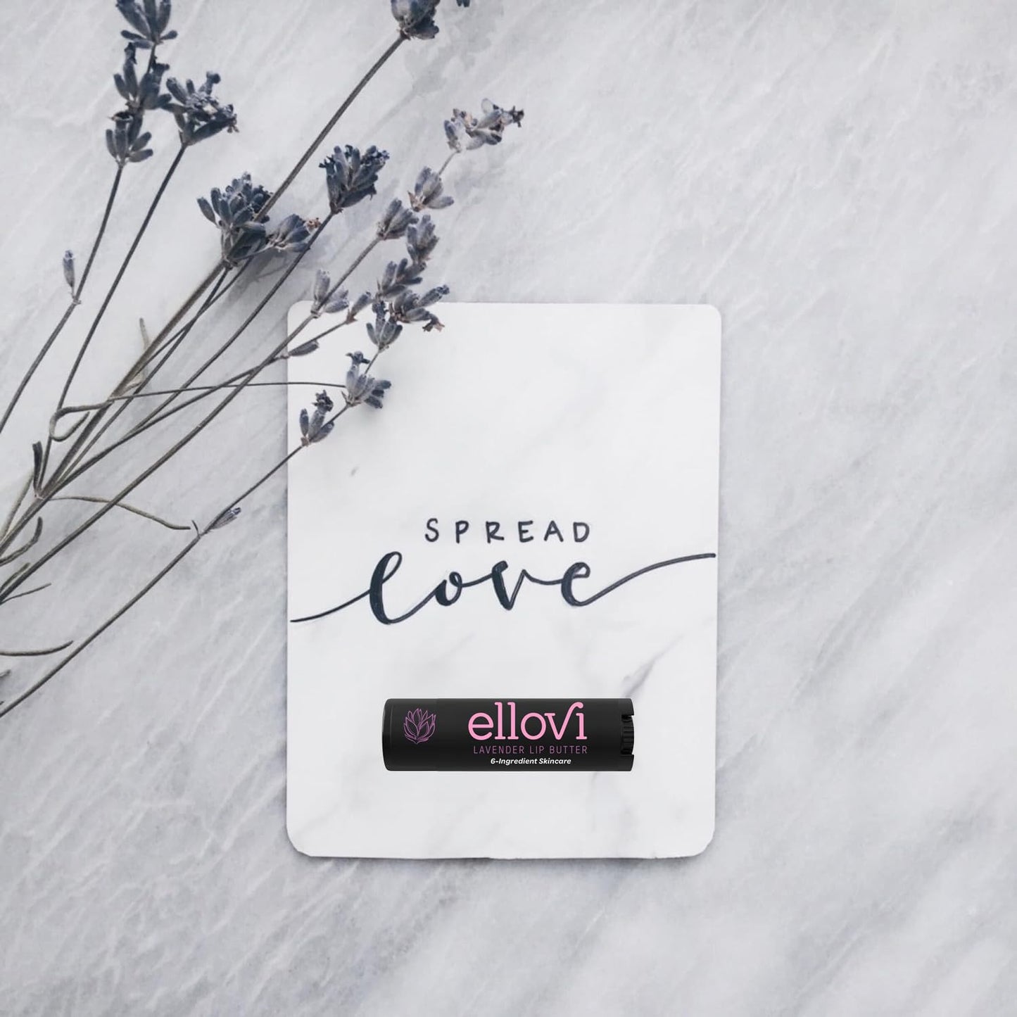 Natural Lip Butter Lip Balm - Lavender - Pure Enough to Eat - Made With Just 6 Vegan Ingredients - Moisturizing Lip Care for All Day Hydration (4-Pack)