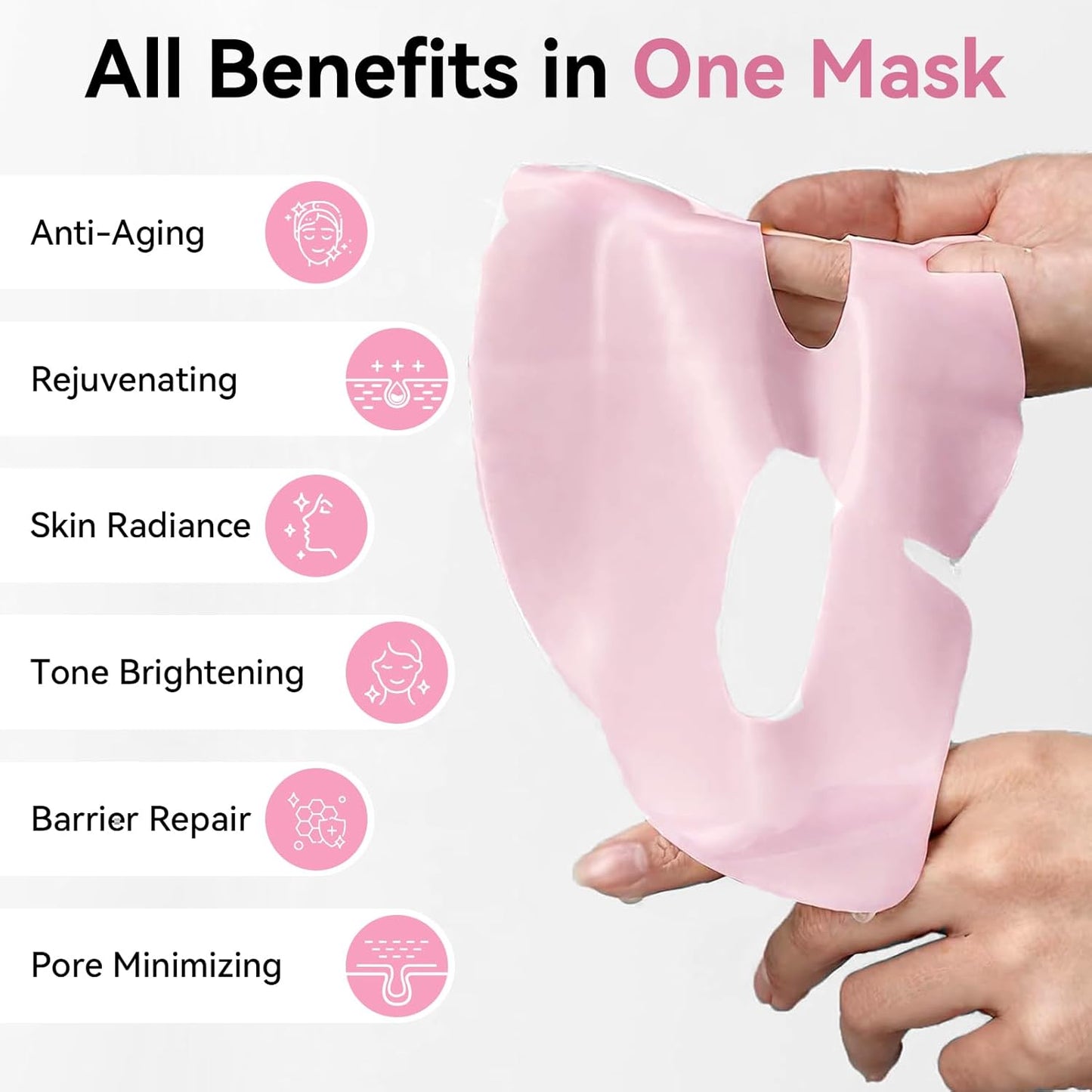 ISTON Bio-Collagen Face Mask,Overnight Revitalizing Hydrating Face Mask for Glowing Skin | Visible Firming, Deep Hydration & Refined Pores | Peptides, NMN & Hyaluronic Acid Masks For All Skin Type
