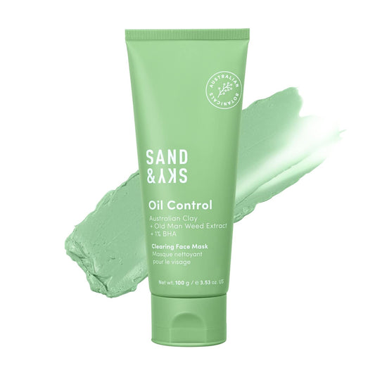 Sand & Sky Oil Control Blemish Clearing Clay Face Mask with Salicylic Acid & Niacinamide - Blemish Fighting Mask, Minimizes Redness, Tightens Pores