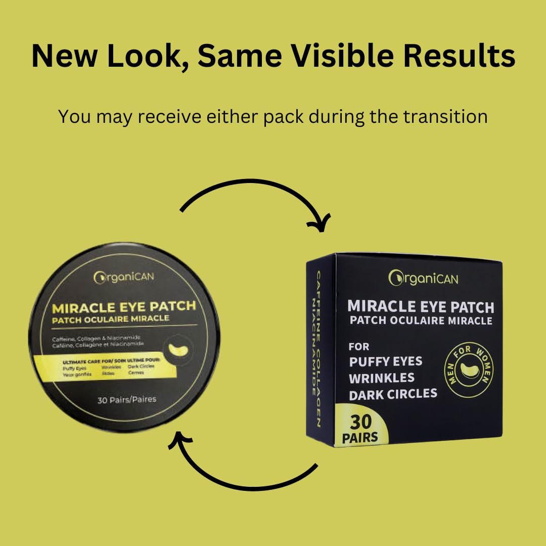 Under Eye Mask with Caffeine, Collagen, Niacinamide (60 Patches), Eye Pads for Puffy, Tired Eyes, Dark Circles