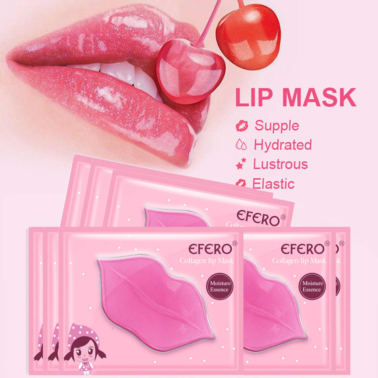 30 Pack Collagen Crystal Lip Masks and Gold Under Eye Masks Natural Moisturizing Gel Anti-Aging Anti Chapped Hydrating Reducing Puffiness Dark Circles and Wrinkles Lip Eye Pads for Women Men