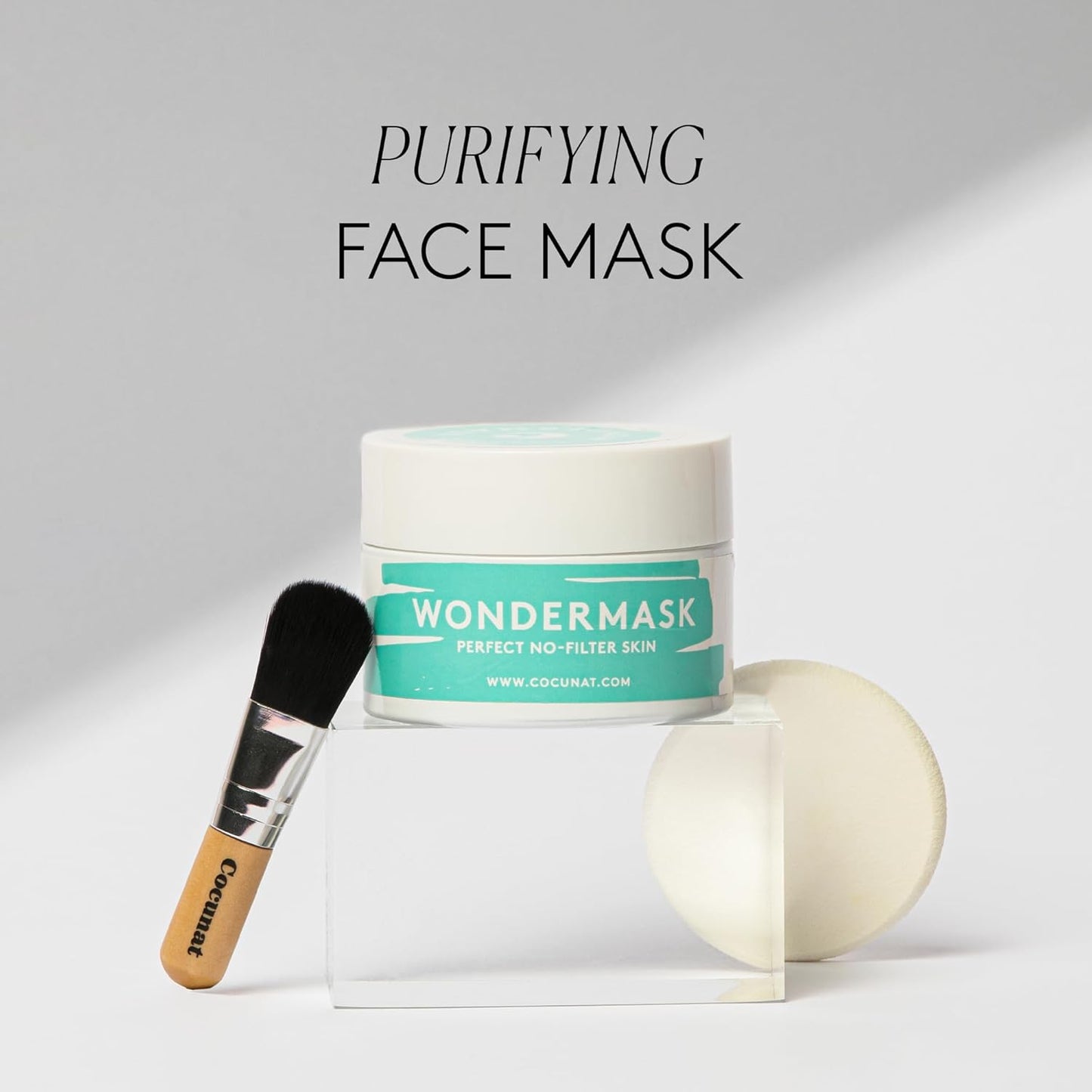 COCUNAT - Wondermask - Cleansing Facial Mask - Detoxifies, Exfoliates and Balances - Closes and Refines Pores - Oily and Combination Skin - Removes Impurities - Pimples - Acne - 50ml