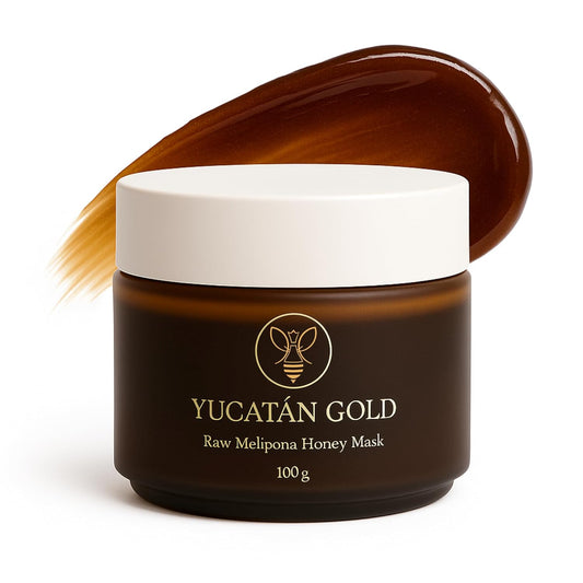 Melipona Honey Face Mask – The All-Natural Solution for Dry Skin, Fine Lines & Youthful Glow With Enzymes & Antioxidants – Soothes Skin After Sun Exposure – Gentle Moisturizer for Sensitive Skin