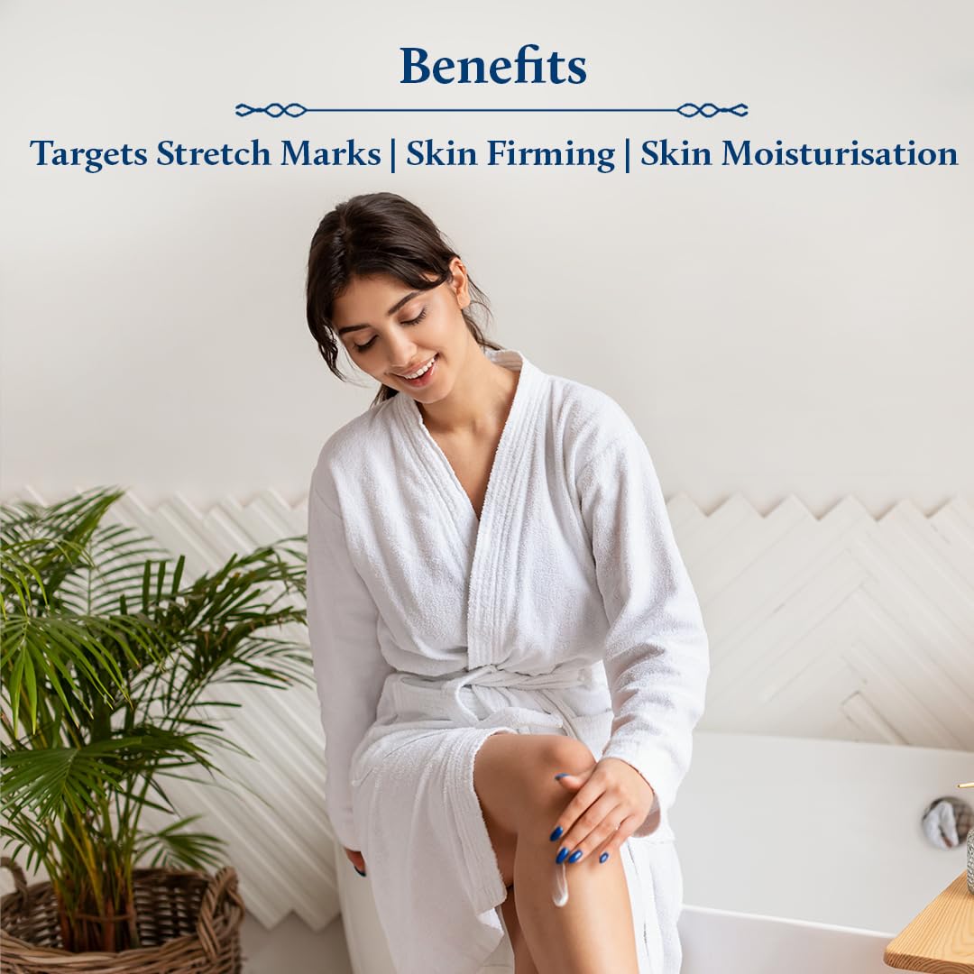 Blue Nectar Stretch Mark Cream for Pregnancy and Postpartum, Moisturizing Body Lotion for Women with Cocoa and Shea Butter for Pregnancy Gifts (12 Herbs, 6.76 fl oz)