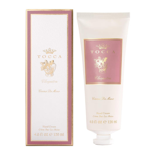 Tocca Crema de Mano, Cleopatra Hand Cream, 4 oz - Grapefruit, Jasmine, Vanilla Musk - Moisturizing, Quick Absorbing