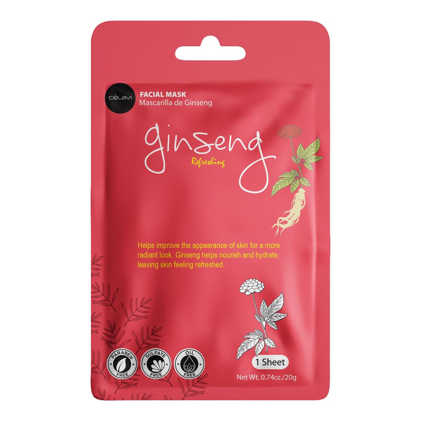 Celavi Essence Facial Face Mask 24 Sheets K-Beauty Skincare Korea Skin Care Moisturizing New D type