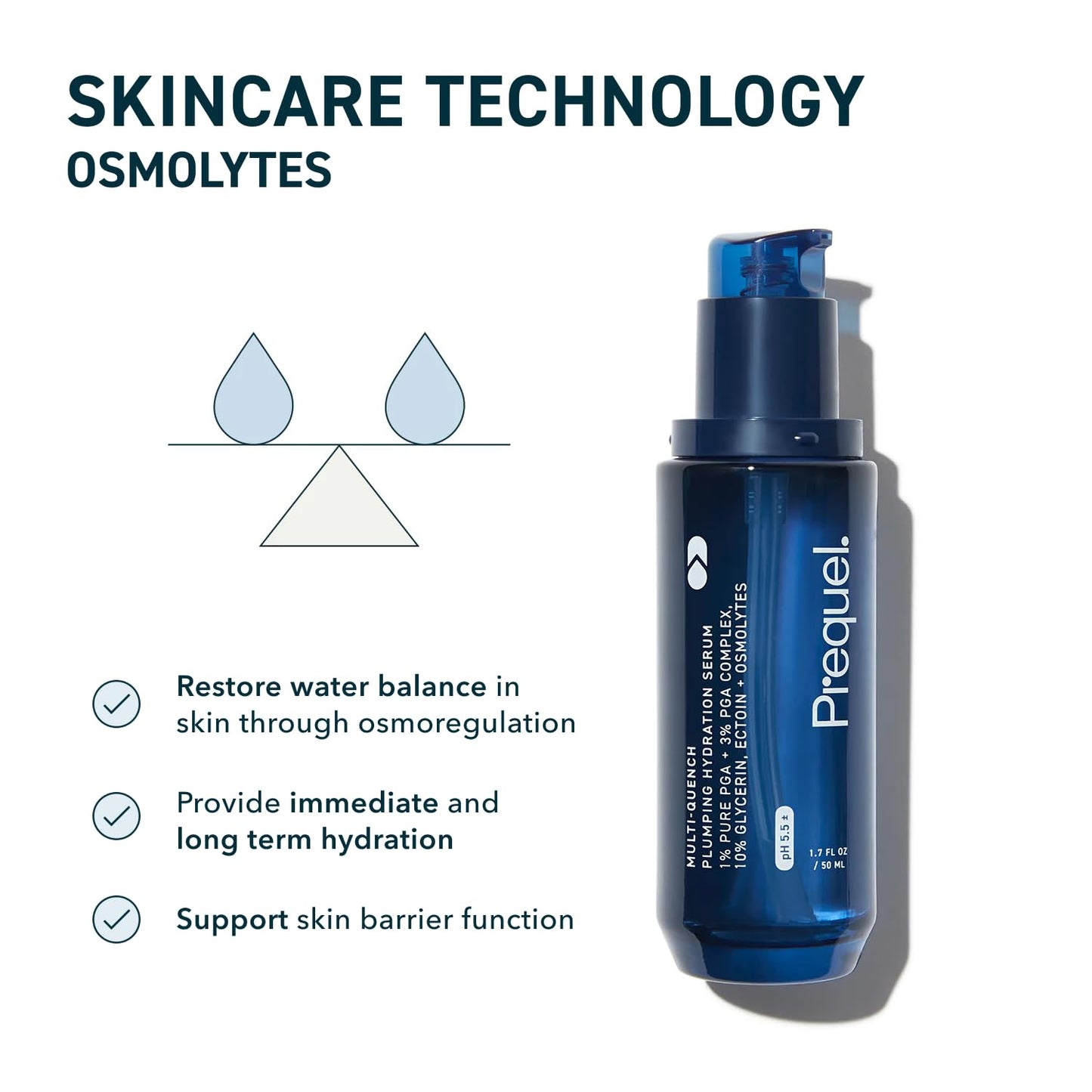 Skin Multi-Quench Plumping Hydration Serum for Face. Intensive Hydrating Facial Serum for Women with PGA Complex and Moisture-Binders. Deep Moisturizing for Dry and Sensitive Skin, 1.7oz