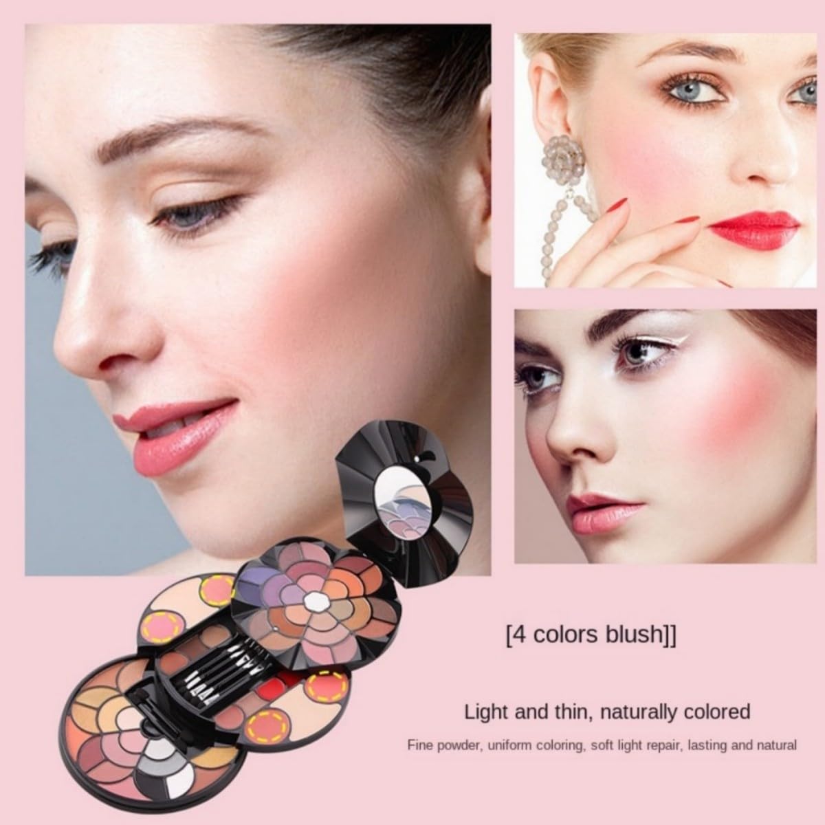 57 Colors Makeup Set (Type N) for Valentines Day Gifts, Professional Makeup Kit for Women Full Kit, High Pigmented Eyeshadow Palette for Beginners, Make up Gifts for Girls and Kids