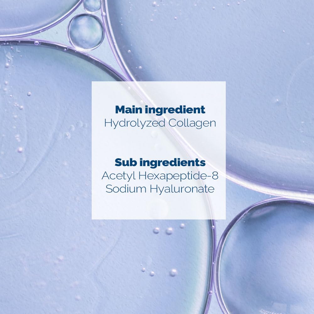 PS.PRETTYSKIN Roll on Eye Cream with Hydrolyzed Collagen and Stainless Steel ball Tip- Under Eye Roller Cream for Elasticity Wrinkles Puffiness Fine Lines-Korean eye cream 30ml/1.01fl.oz.(Collagen)