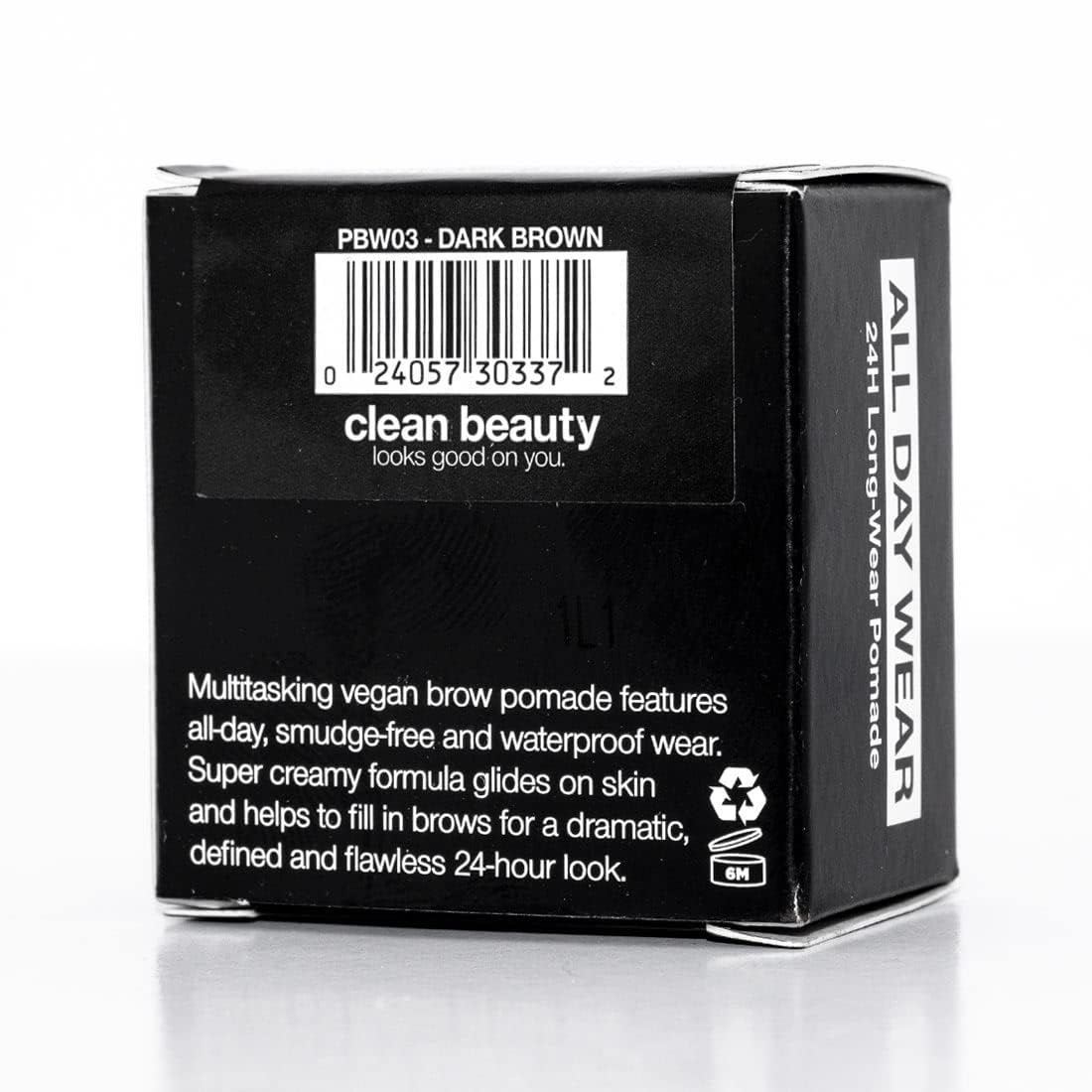 Palladio Brow Pomade Waterproof, 24 Hour Wear, Smudge Proof and Sweat Resistant Formula, Super Creamy Formula Glides on And Helps to Fill in Brows for a Dramatic, Defined, Flawless Look (Dark Brown)