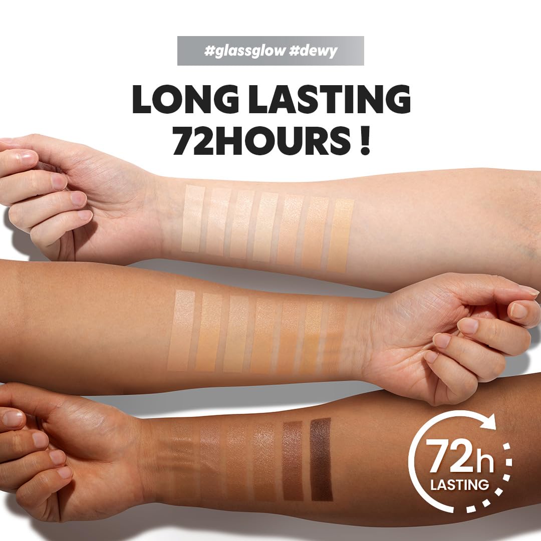 TIRTIR Mask Fit Aura Silver Cushion Foundation | Semi-glow Finish, Natural Coverage, Moisturizing, Lightweight, Korean cushion foundation (#24W Soft Beige, Full Size, 0.63 Fl Oz)