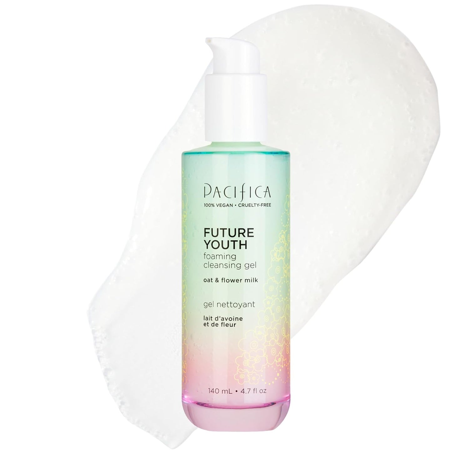 Pacifica Future Youth Foaming Face Wash - Hydrating Anti-Aging Cleansing Gel, Dermatologist Tested Gentle Facial Cleanser, Alcohol-Free Vegan Formula for All Skin Types Clean Beauty Cruelty-Free 4.7oz