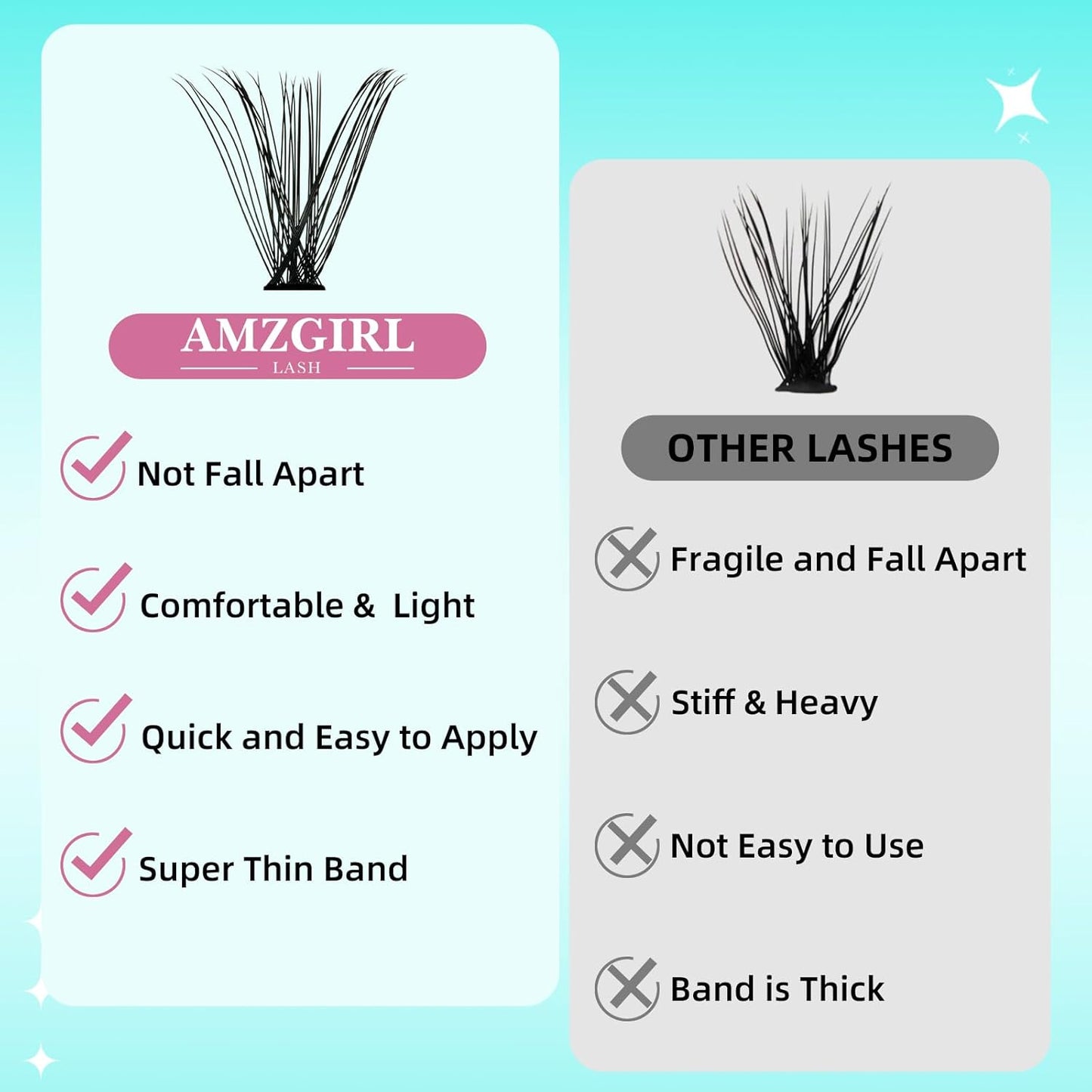 Lash Clusters 320PCS Eyelash Extension 40D Colorful Cluster Lashes Individual Lashes DIY Lash Extension Natural Look Cluster Eyelash Extensions False Eyelashes at Home for Beginners(D-Mix9-16mm)