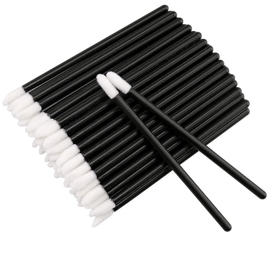 G2PLUS 200PCS Lip Gloss Applicators, Disposable Lip Brushes, Lipstick Gloss Wands Applicator Perfect Makeup Tool Kits (Black)
