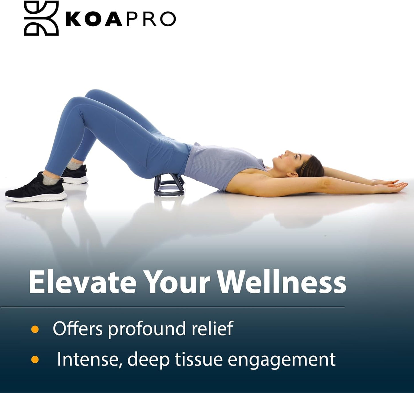 KOAPRO Psoas and Hip Hook Release Tool for Iliacus and Hip Flexor; Alleviate Pain and Tension, Targeted Deep Tissue Massager for Back, Core, Iliopsoas, Piriformis etc., Boost Relief and Recovery