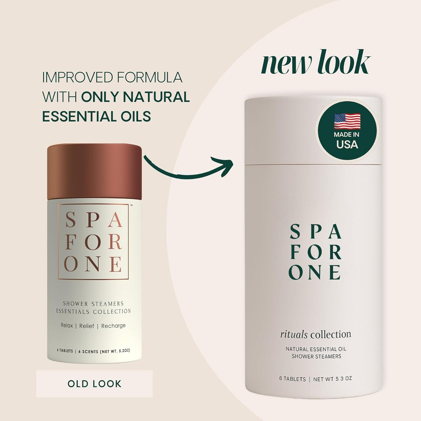 Shower Steamers Aromatherapy 6 Pack - Made in USA with Natural Essential Oils for Christmas Stocking Stuffers, Birthday Gifts for Women and Men, White Elephant - Self Care Variety Pack