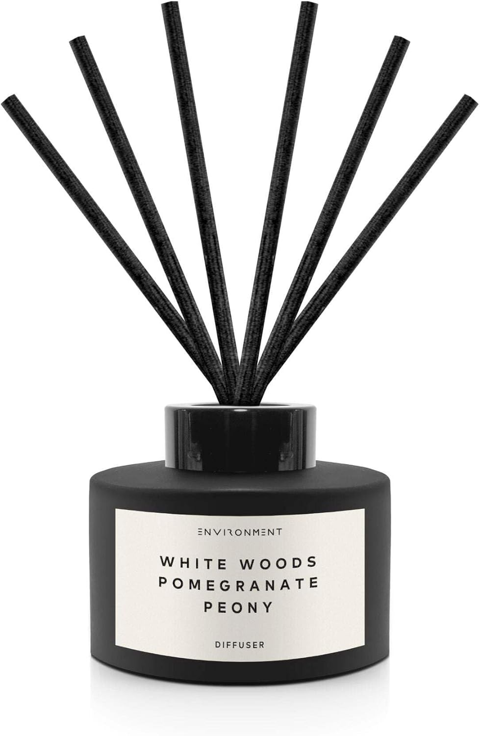 ENVIRONMENT Inspired by 5-Star Hotels ARH Reed Diffuser, 200ml Luxury Scented Aromatherapy (White Woods | Pomegranate | Peony) Reed Diffusers for Home, Diffusing Oil Fragrance, Home Fragrance Products