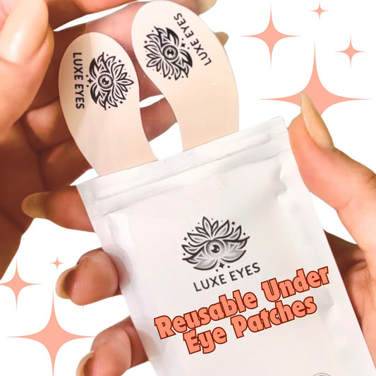 Silicone Reusable Under Eye Patches for Wrinkles, Puffy Eyes and Dark Eye Circles- Adhesive + Cruelty-Free, Natural and Hypoallergenic Skin Care for Men & Women