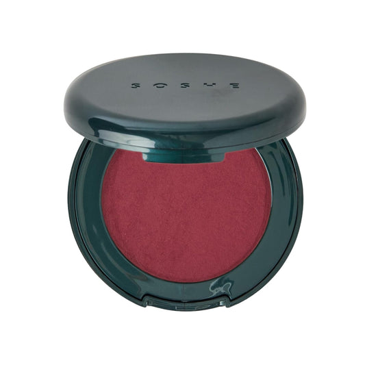 SOSHE Beauty - Blurring Pillow Blush | Featherlight, Cushiony, Cream to Powder Formula | Squalane, Cucumber Seed Extract, Ashwagandha Root | Vegan, Clean, Cruelty-Free (Berry Smitten, Rich Plum)