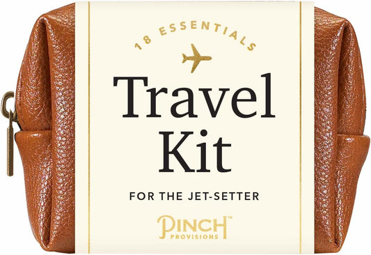 Pinch Provisions Travel Kit, includes 18 Must-Have Emergency Essential Items for Travelling, Ideal Road Trip or Airport Gift for Friends, Family & Peers, Portable Pouch
