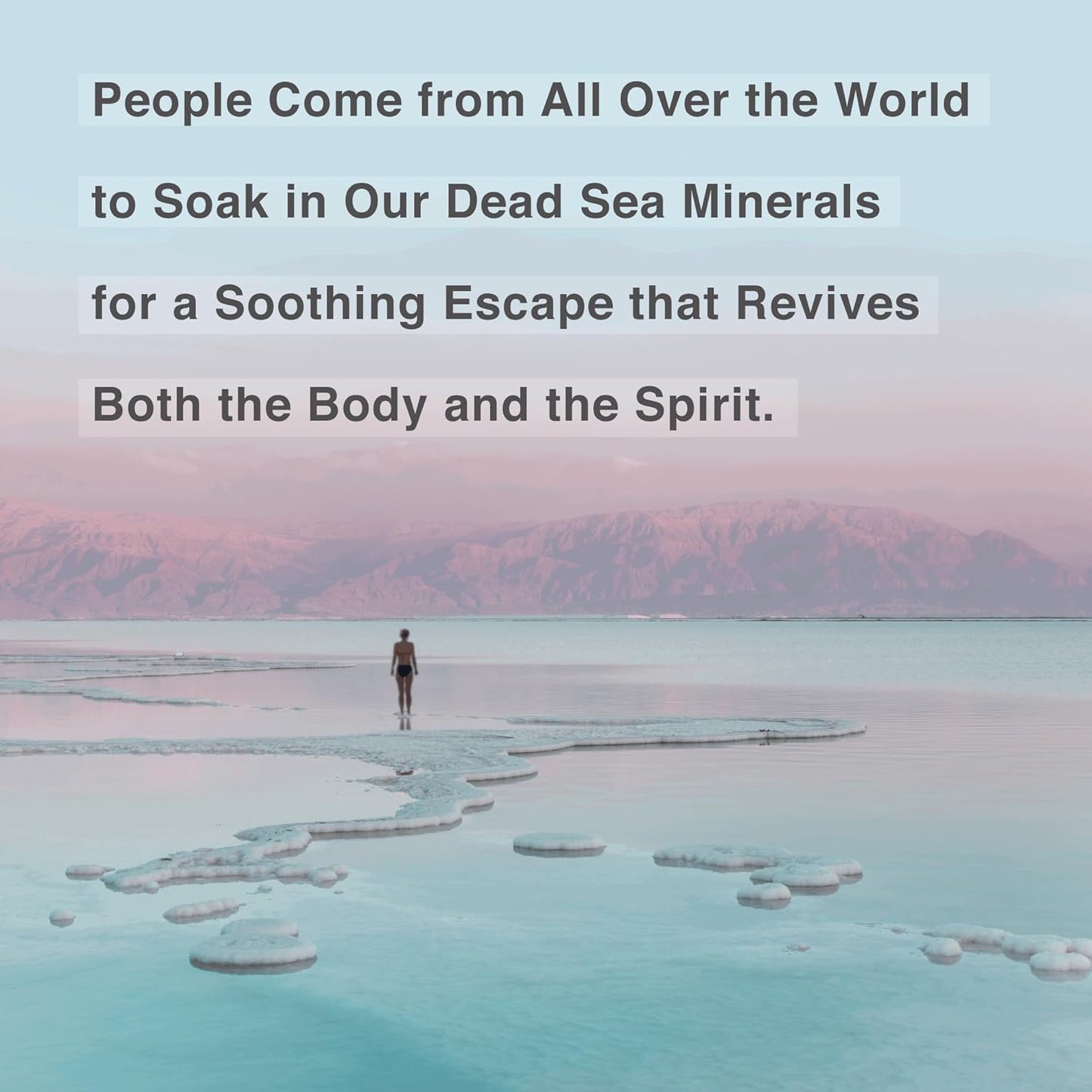 One With Nature 100% Pure Dead Sea Salt for Bath Fragrance Free, 2.5oz 6Pack. High in 21 Essential Minerals, Such as Magnesium, Sulfur, Zinc, Potassium. Skin Nourishing and Therapeutic.