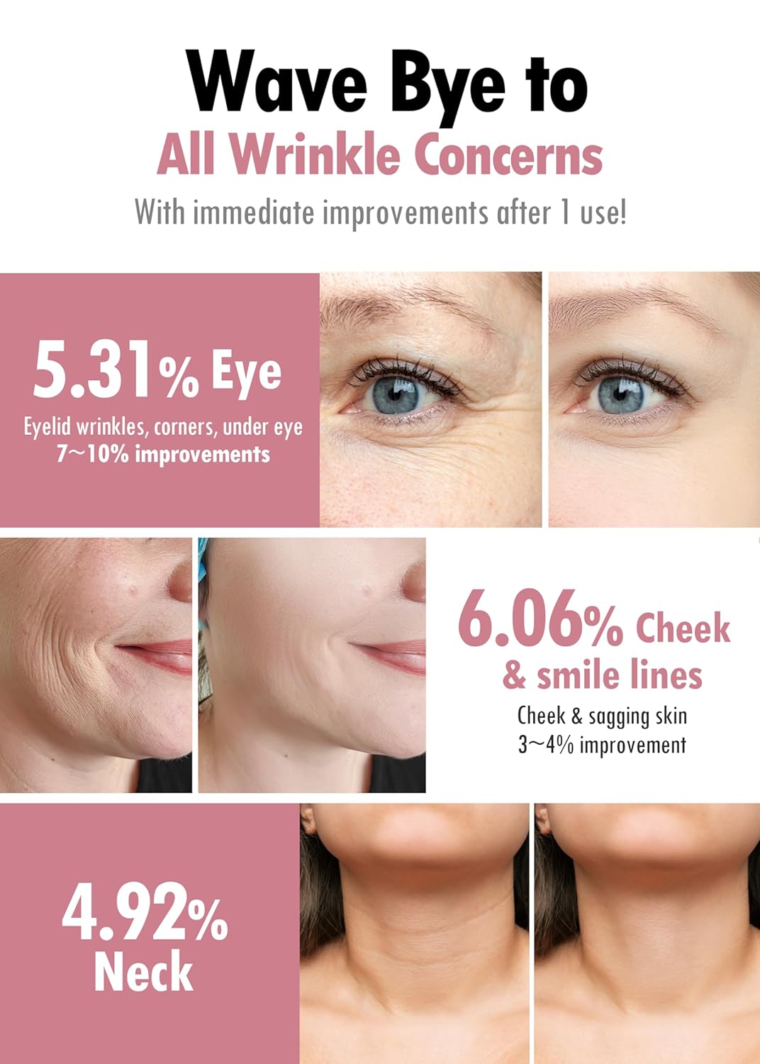 KAHI Wrinkle Bounce Multi Balm - REFILLABLE EDITION | All-in-One Hydrating Lip Balm Eye Cream Neck Cream Make Up Base & Face Mist Moisture Balm Stick | Daily Face Moisturizer Stick (0.32 oz)