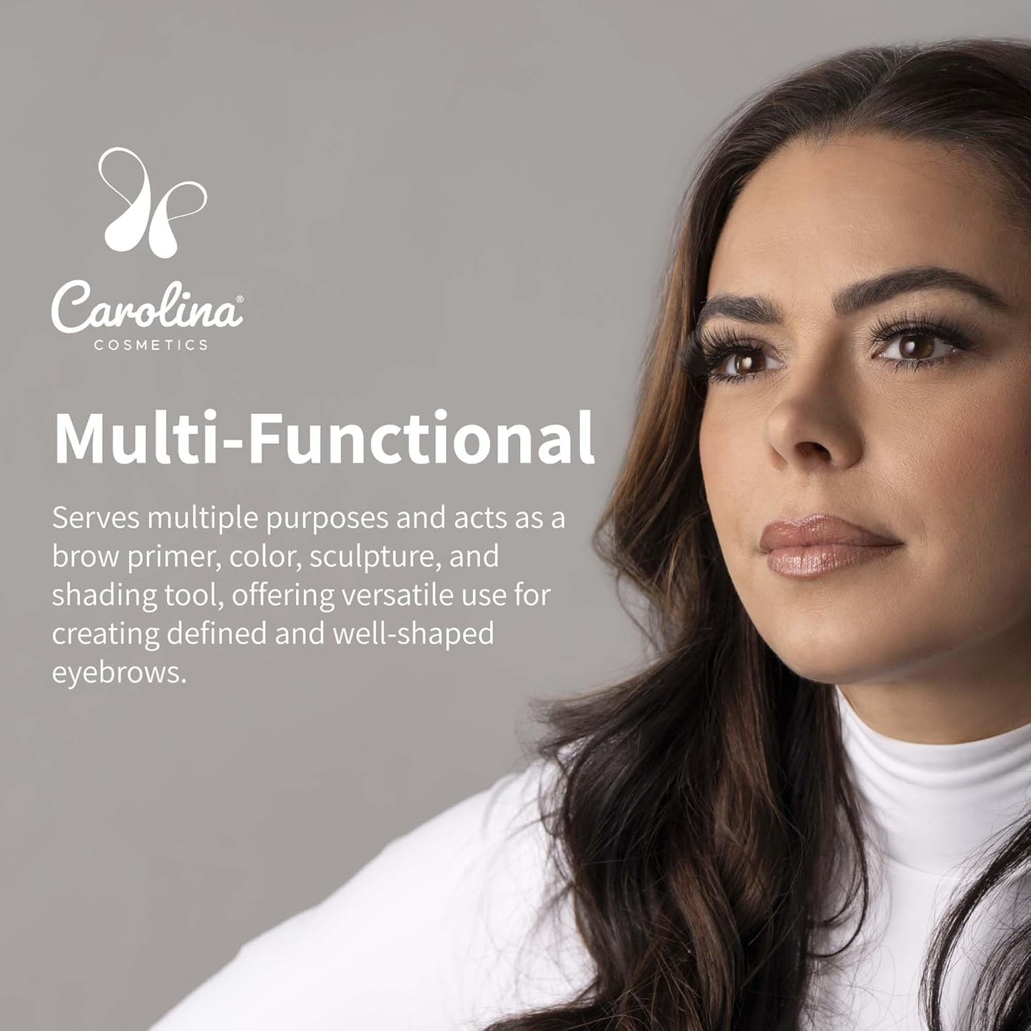 Brow Wax Pomade in Dark Shade - Plant-Based Vegan, Non-GMO, Paraben-Free - Dry Oil Based Pomade for Defined Eyebrows - 0.88oz