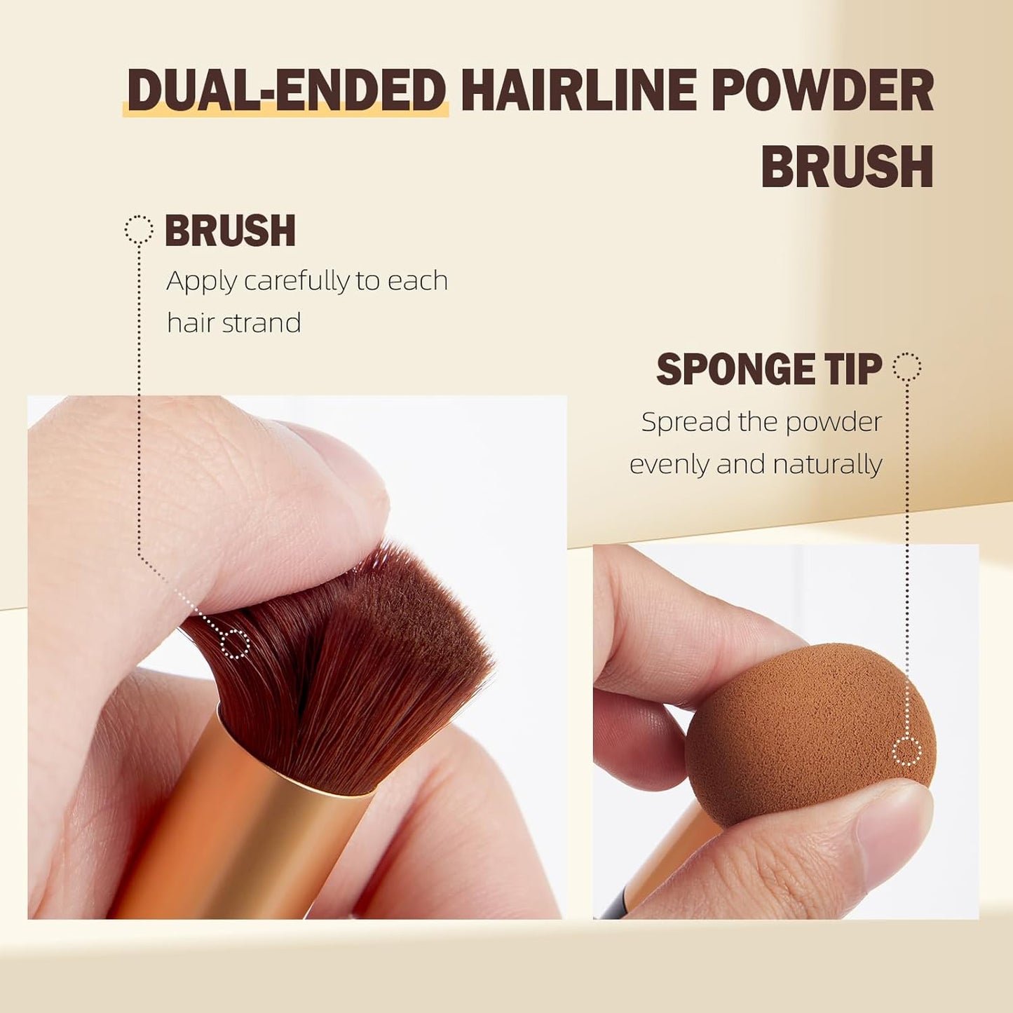 New Root Touch Up Hair Color,Hair Fibers for Thinning Hair,Cruelty Free Hairline Powder - Instantly Cover Touch Up, Hair Color Root Touch Up Powder, Hair Thickener for Women & Men (Med Brown)