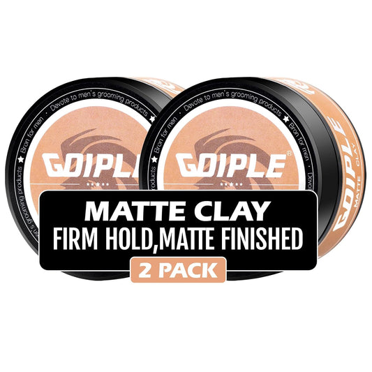 Hair Styling Clay for Men Firm Hold - Matte Finish Hair Clay Hair Paste Water Based Matte Texture Pomade Mens Hair Products - Hair Paste Clay Pomade Ideal for All Men's Hair Types 3.5oz (2PCS)